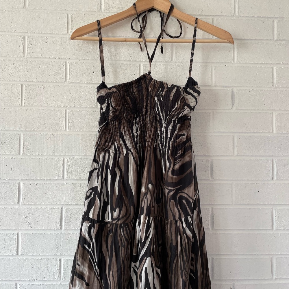 Zebra print summer dress
